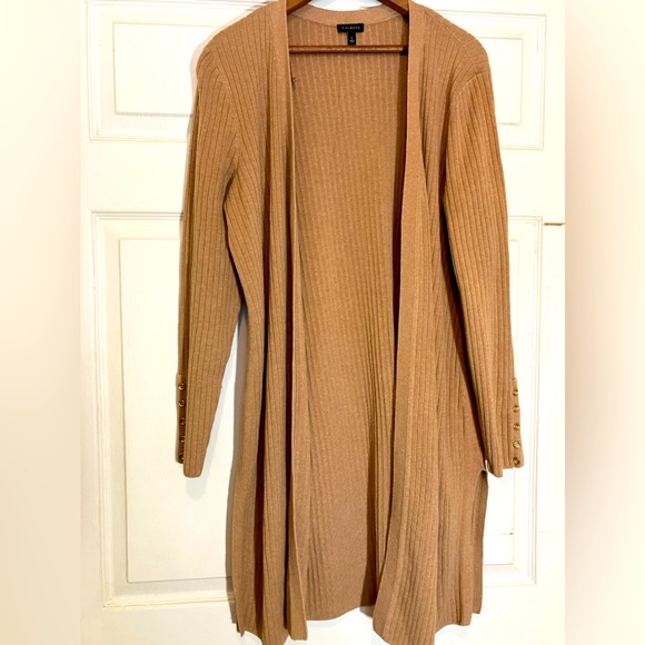 Talbots Sweaters - Talbots, brown cardigan, slits on either side, excellent condition, size large